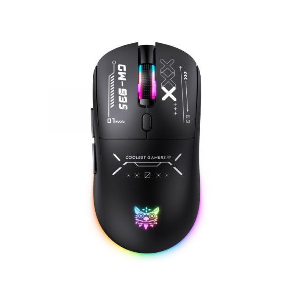 Onikuma CW935 Tri-Mode Vezeték Nélküli Gamer Egér, fekete